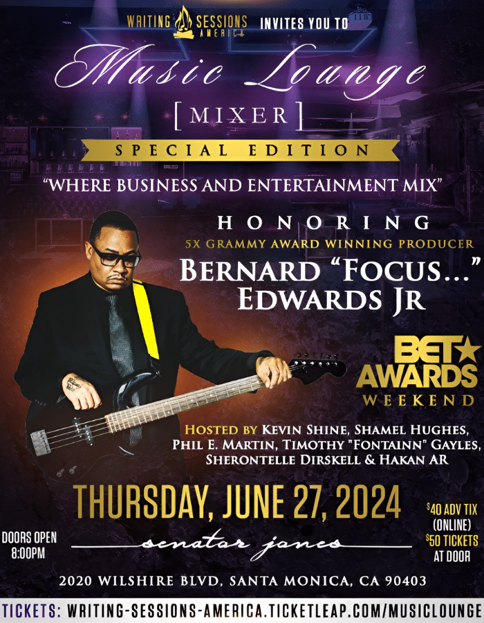 Celebrating Bernard Focus… Edwards Jr Music Lounge Mixer