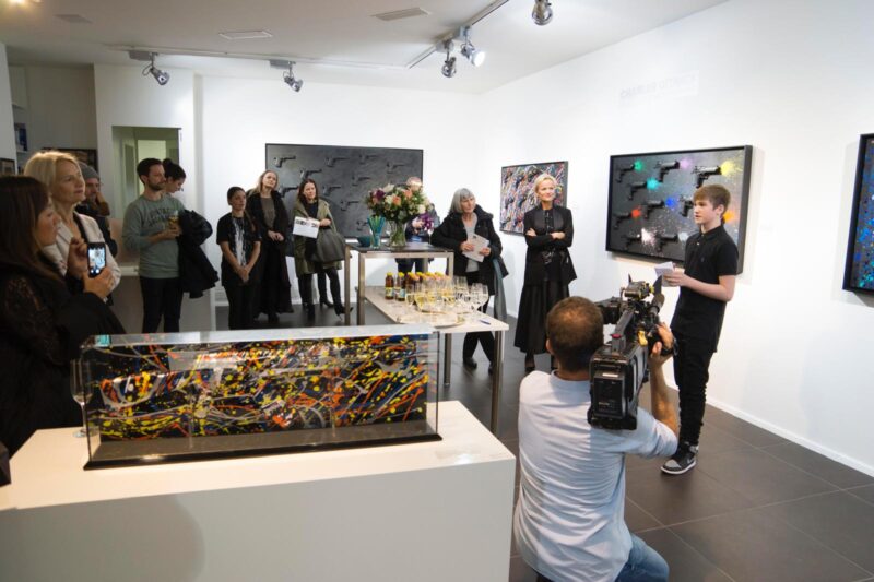 Charles Gitnick Young Artist Creates Gun Art To Spread Message Against Violence_3